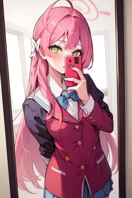 02629-308638183-,1girl, mirror, selfie, holding phone, school uniform,  pink hair,.png